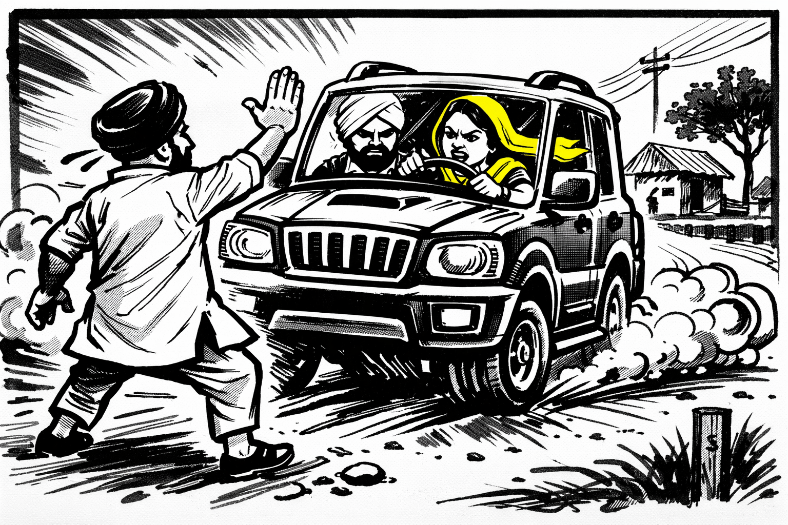 ਔਰਤ ‘ਤੇ ਆਪਣੇ ਪਤੀ ਨੂੰ ਗੱਡੀ ਨਾਲ ਟੱਕਰ ਮਾਰਨ ਦੇ ਦੋਸ਼, ਦਾਖਾ ਇਲਾਕੇ ਦਾ ਮਾਮਲਾ