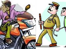 मोटरसाइकिल चोर गिरफ्तार, चोरी की प्लेटिना बाइक बरामद