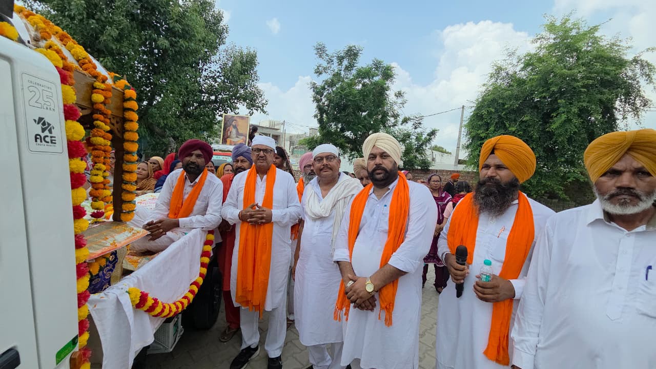 ਭਾਜਪਾ ਵੱਲੋਂ ‘ਸਮਰਸਤਾ ਸੰਕਲਪ ਅਭਿਆਨ’ ਤਹਿਤ ਹਠੂਰ ਤੇ ਬੁਰਜ ਕੁਲਾਰਾਂ 'ਚ ਸਜਾਈ ਗਈ ਸ਼ੋਭਾ ਯਾਤਰਾ